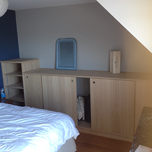 Agencement chambre chene